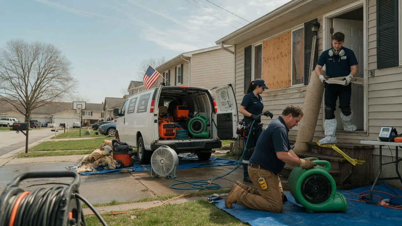 Water Damage Restoration in Houston, OH near me